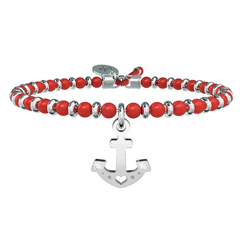 Bracciale Symbols Ancora Corallo Rosso Life 731772 Kidult