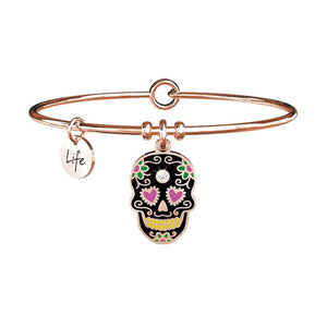 Bracciale Symbols Rose Teschio Messicano "Senza Paura" Life 731660 Kidult