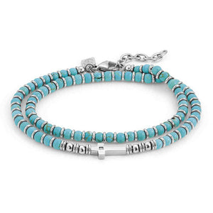 Bracciale  Unisex Acciaio Doppio Giro Instinct Turchese Venato Nomination