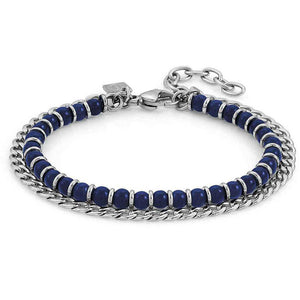 Bracciale  Unisex Acciaio Instinct Agata Blu Nomination