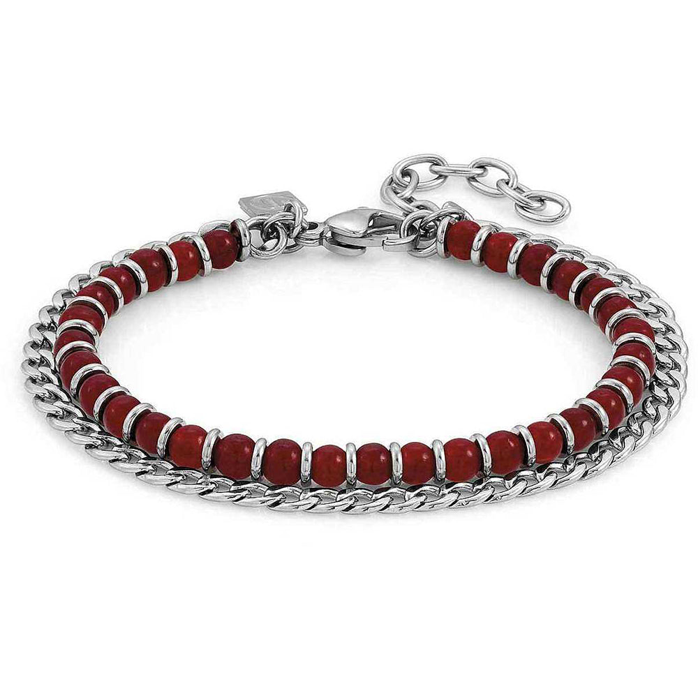 Bracciale  Unisex Acciaio Instinct Agata Rossa Nomination
