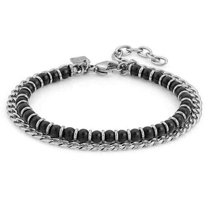 Bracciale  Unisex Acciaio Instinct Onice Opaco Nomination