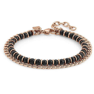 Bracciale  Unisex Acciaio Rose Instinct Onice Opaco Nomination