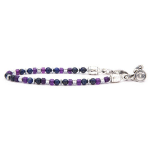 Bracciale Unisex Classic 4 mm Lapis Dischetto Viola Portonovo