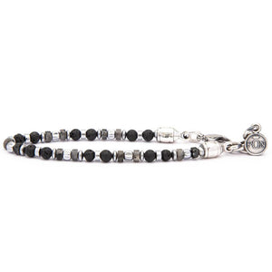 Bracciale Unisex Classic 4 mm Lavica Dischetto Grigio Portonovo