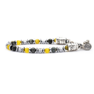 Bracciale Unisex Classic Occhio di Gatto Giallo Occhio di Falco Portonovo