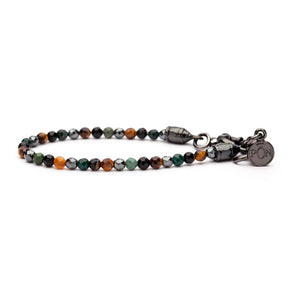 Bracciale Unisex Ematite Camouflage Occhio di Tigre Portonovo