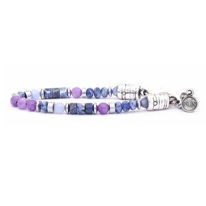 Bracciale Unisex Genesi dischetto Sodalite Viola Lilla Cipolla Sodalite Portonovo