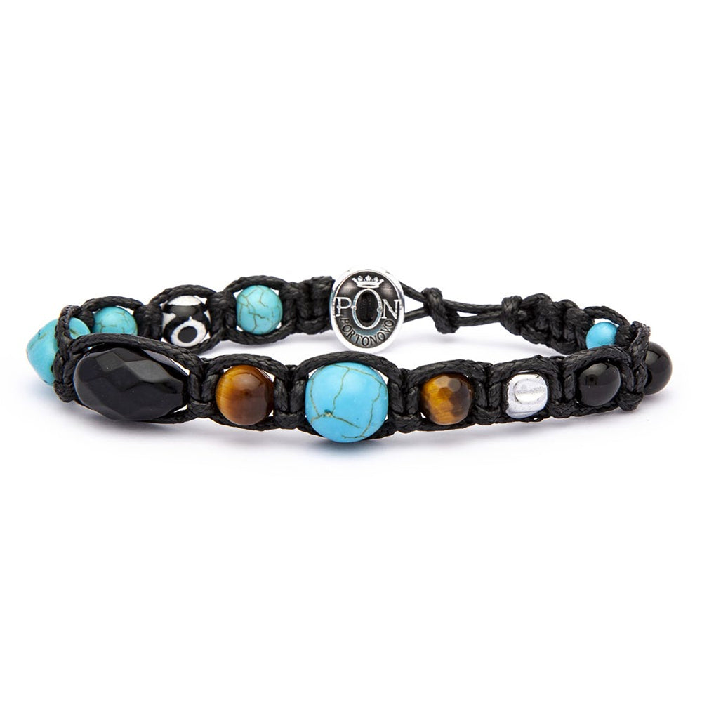 Bracciale Unisex Koral Turchese Occhio di Tigre Portonovo