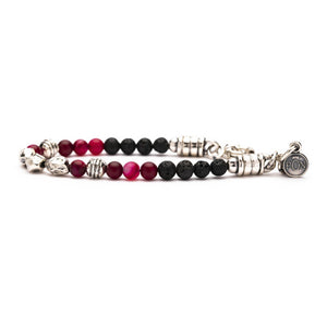 Bracciale Unisex Mono Giro Primitiva Fucsia Lavica Portonovo