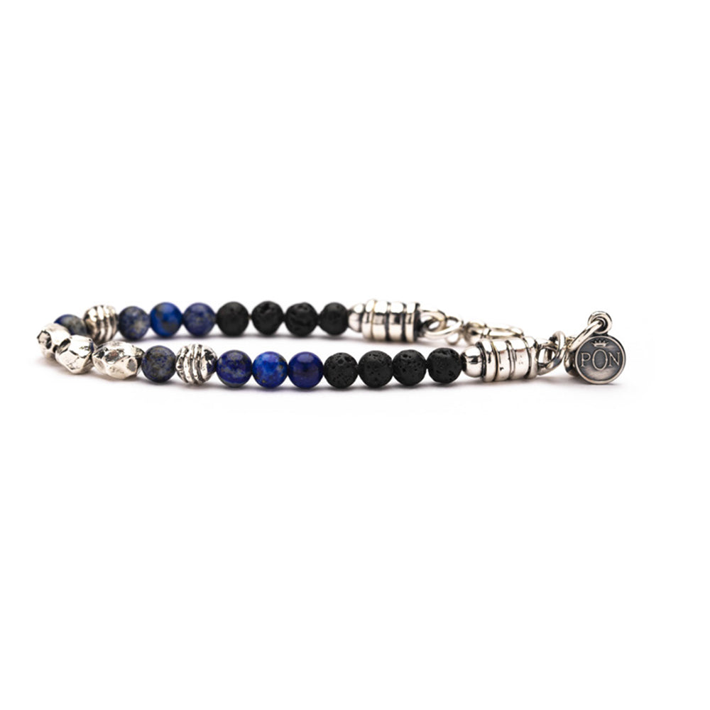 Bracciale Unisex Mono Giro Primitiva Lapis Lavica Portonovo