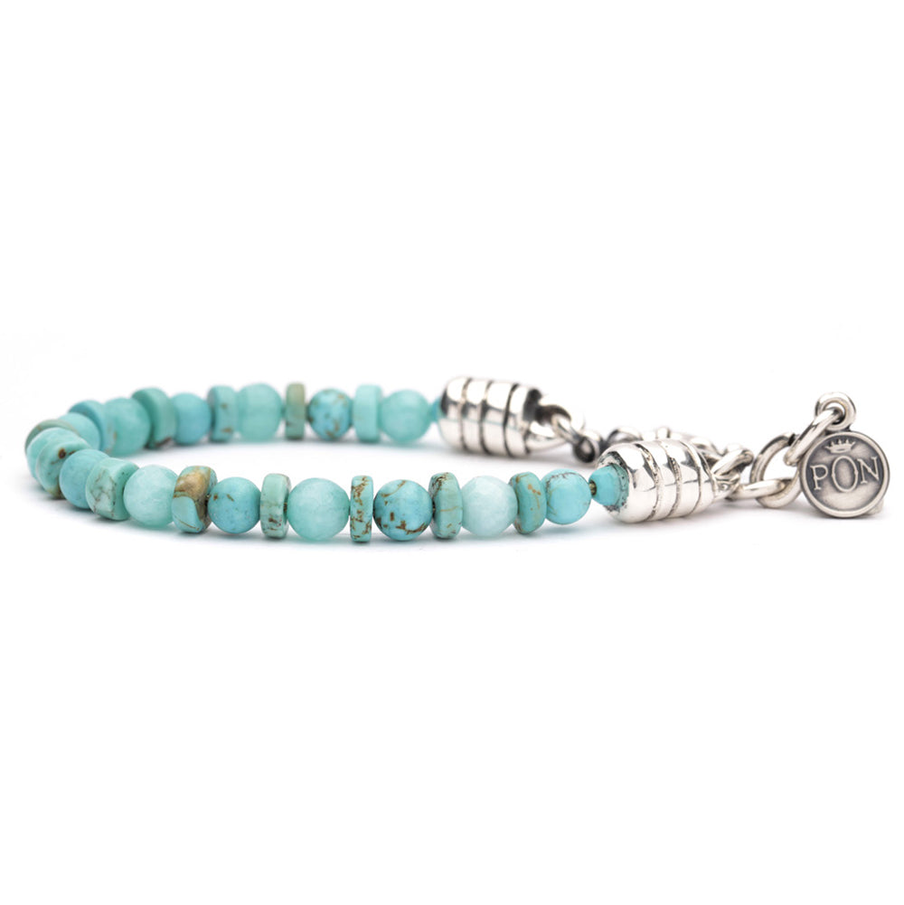 Bracciale Unisex Monogiro Caribe Turchese Vintage Portonovo
