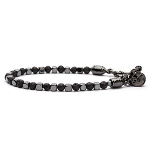 Bracciale Unisex Monogiro Ematite Antracite Lavica Portonovo