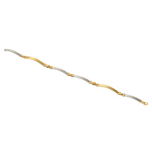 Bracciale Unisex Oro Bianco e Giallo