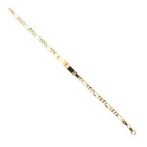 Bracciale Unisex Oro Giallo con Targa