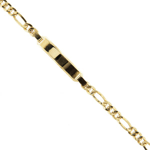 Bracciale Unisex Oro Giallo con Targa