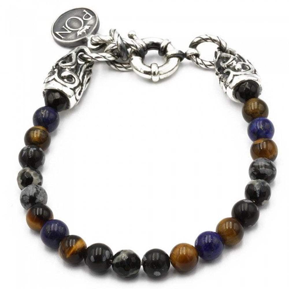 Bracciale Unisex Pietra Lapis e Occhio di Tigre Portonovo