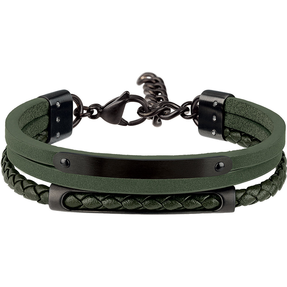 Bracciale Uomo Acciaio B Mix Verde Breil