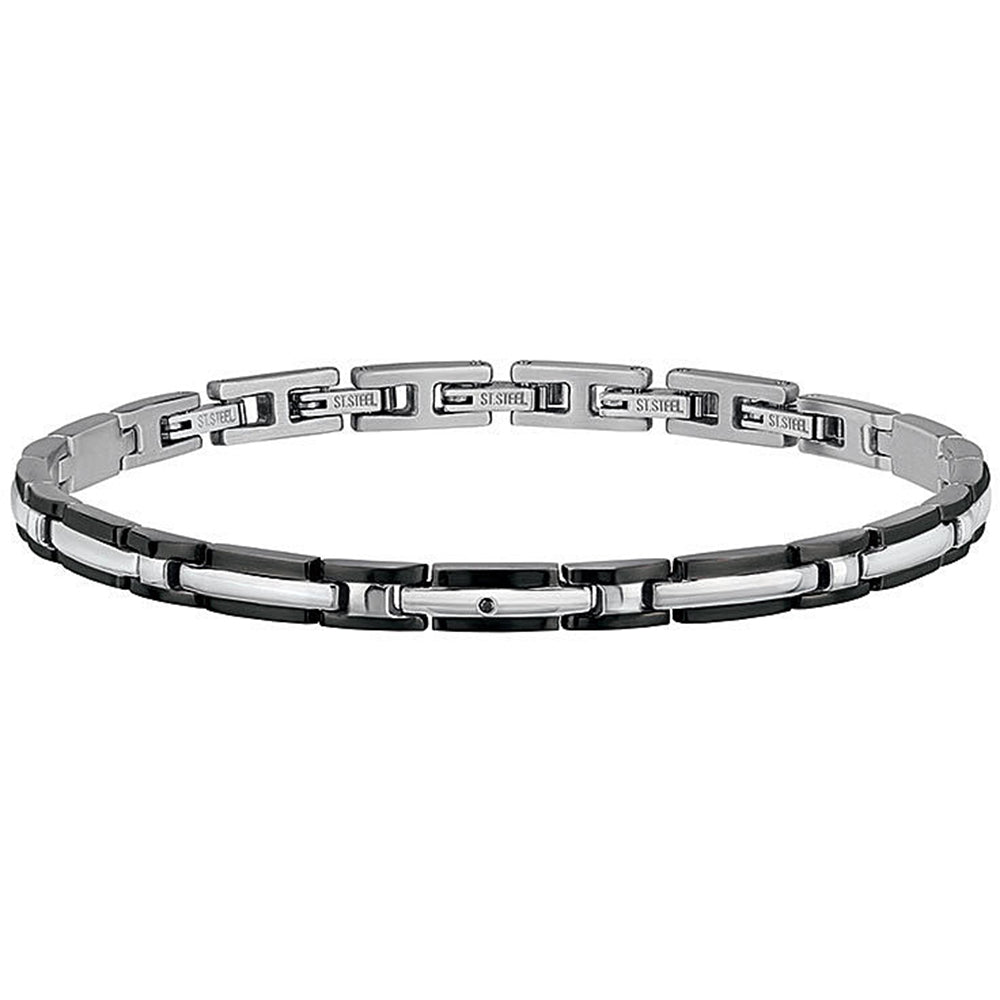 Bracciale Uomo Acciaio Black Diamond Breil