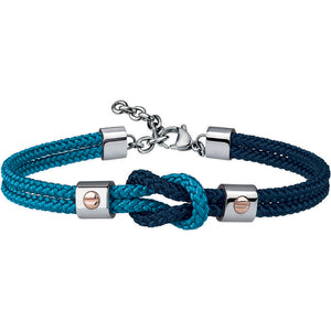 Bracciale Uomo Acciaio Corda Blu e Azzurra 9K Breil 