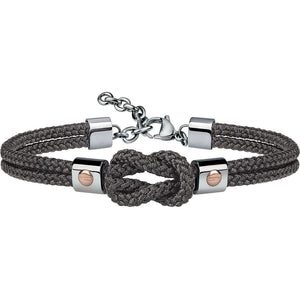 Bracciale Uomo Acciaio Corda Grigia 9K Breil  