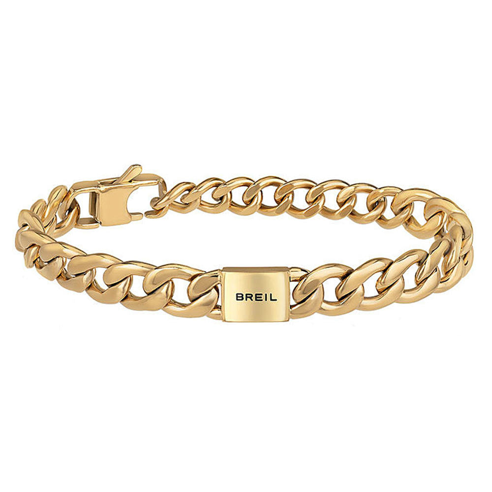Bracciale Uomo Acciaio Gold Logomania Breil