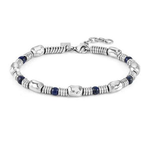 Bracciale Uomo Acciaio Instinct ed Stones Pietre Grande Sodalite Nomination