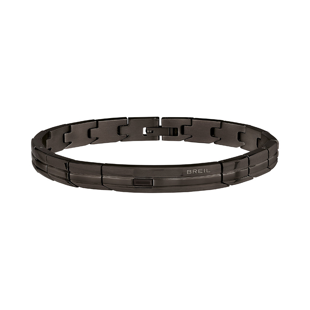 Bracciale Uomo Acciaio Ip Nero Joint Breil