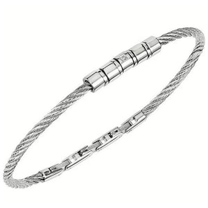 Bracciale Uomo Acciaio Loop 1 Filo Silver Breil