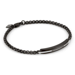 Bracciale Uomo Acciaio Nero Gentleman Nomination