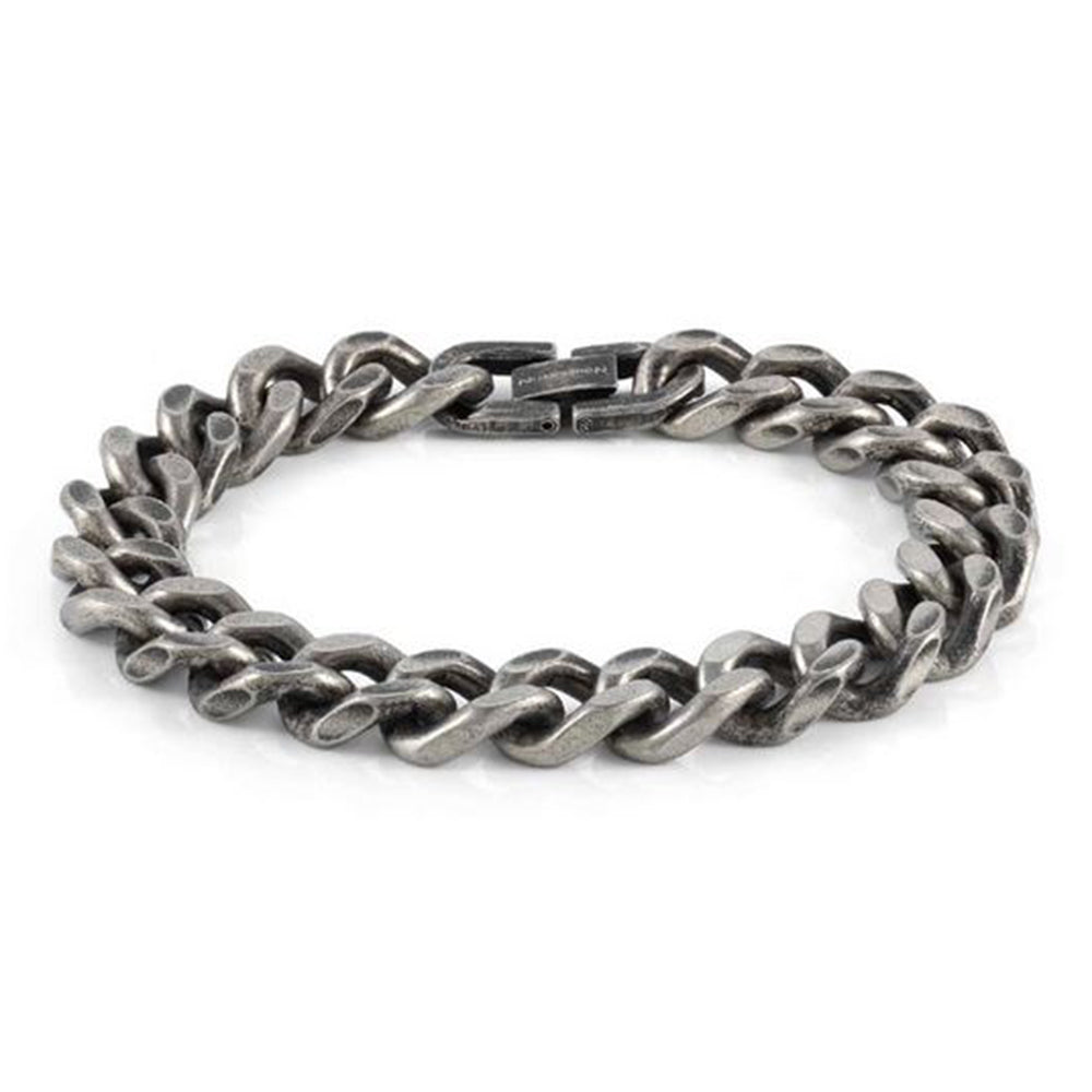 Bracciale Uomo Acciaio Pvd Vintage Nero Beyond Grande Medium Nomination