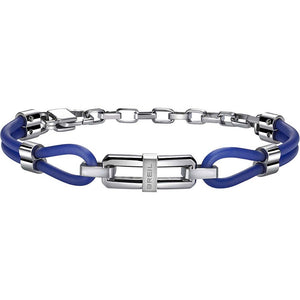 Bracciale Uomo Acciaio Screw Blu Breil