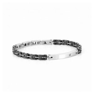 Bracciale Uomo Acciaio Strong pvd Nero Cubic Zirconia Nomination