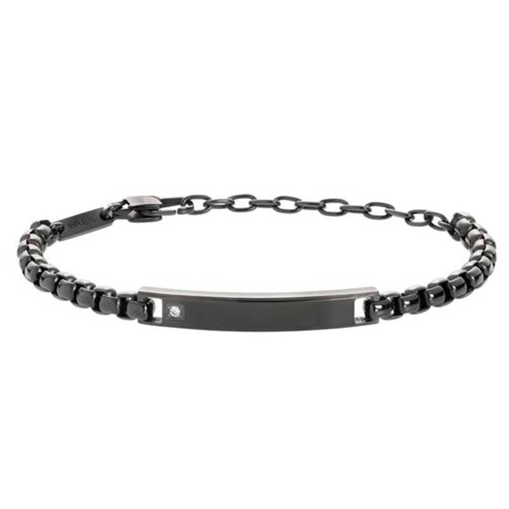 Bracciale Uomo Acciaio Tag And Cross Black Breil