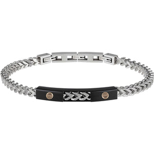 Bracciale Uomo Acciaio con Viti in Oro 9K Breil