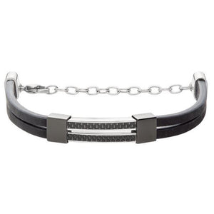 Bracciale Uomo Acciaio e Pelle B.C.6 Breil