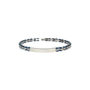 Bracciale Uomo Acciaio e Pvd Blu H2693_0002 - Zoppini   