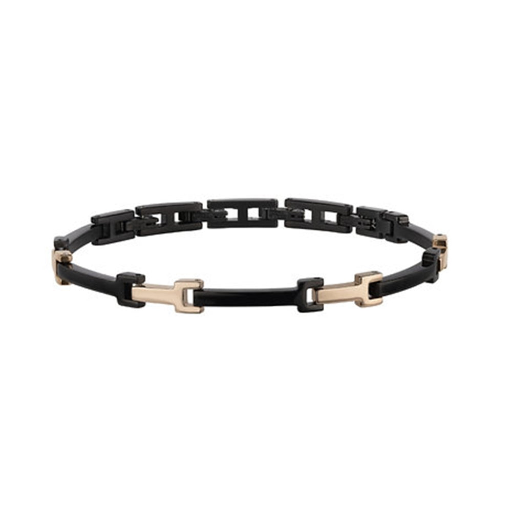 Bracciale Uomo Acciaio lucido IP Black Rose Y Breil