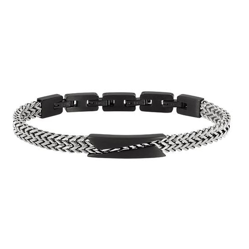 Bracciale Uomo Acciaio Edit Out Bicolor Silver Breil