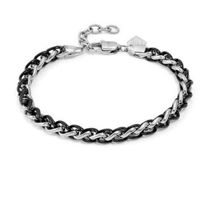 Bracciale Uomo B-yond Hyper Corda Silver Nero Nomination