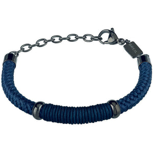 Bracciale Uomo Bolt in Corda Blu Breil