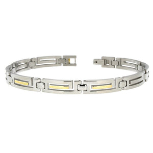 Bracciale Uomo Catena Acciaio e Oro H1102_0018 - Zoppini   