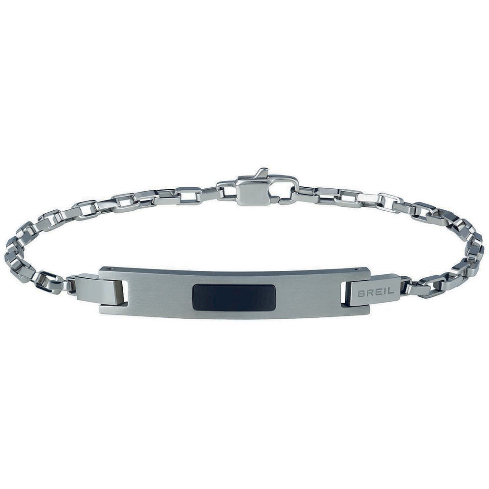 Bracciale Uomo Cluster Nero con Cristalli Breil