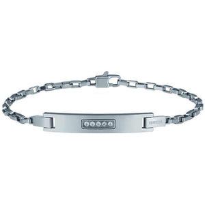 Bracciale Uomo Cluster Silver con Cristalli Breil