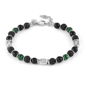 Bracciale Uomo Instinctstyle Stones Pietra Mix Verde Nomination