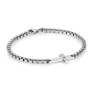 Bracciale Uomo Montecarlo Croce con Cubic Zirconia Nero 024323/007 - Nomination          
