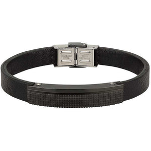 Bracciale Uomo Pelle Nero Frame TJ2126 - Breil   