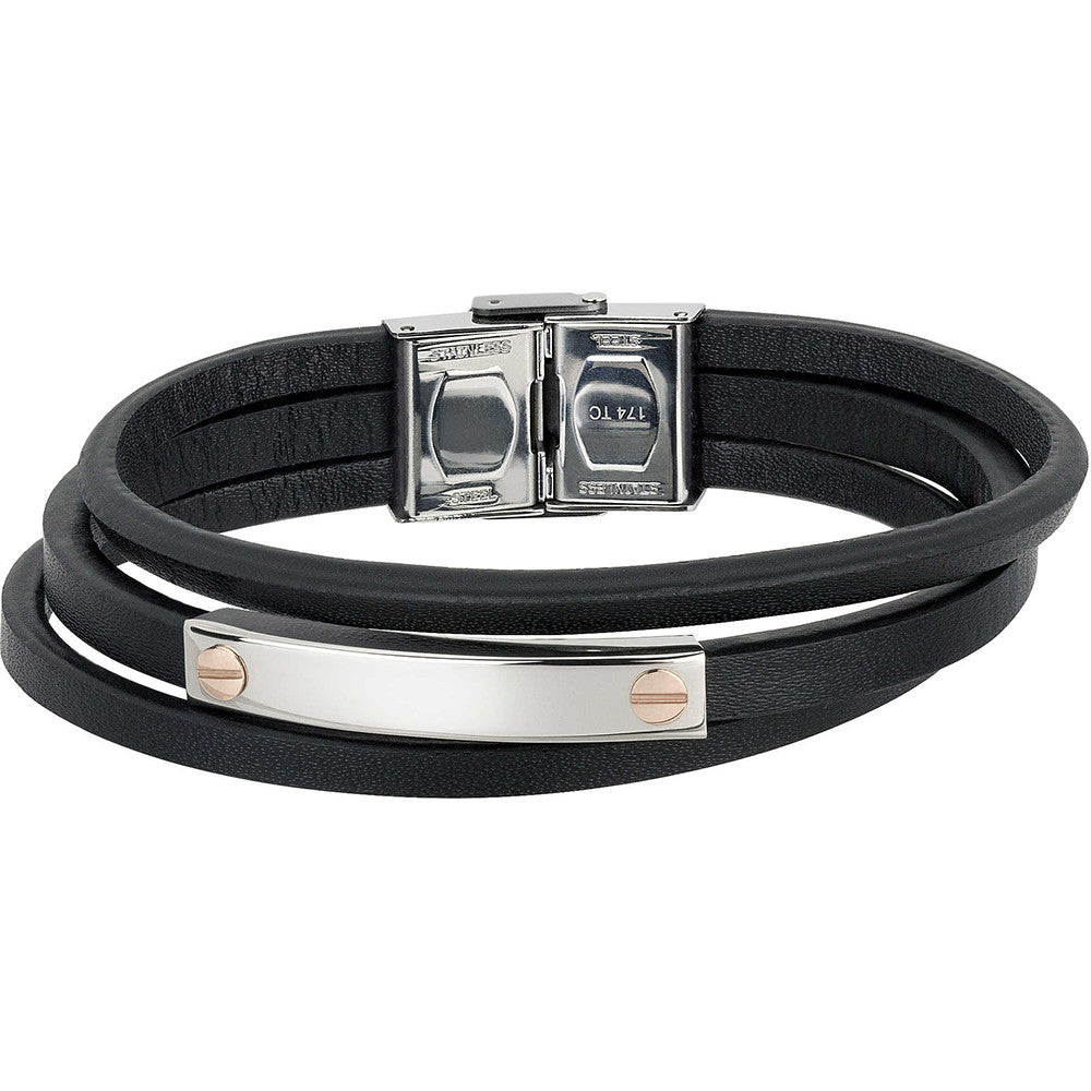 Bracciale Uomo Rebel Nero TJ2136 - Breil   