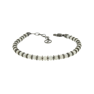 Bracciale Uomo con Pietre Moonestone Milk H1320_0504 - Zoppini    