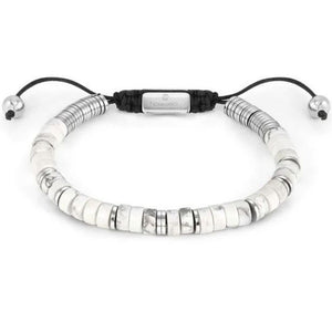 Bracciale Uomo con Pietre Turchese Bianco Instinct Nomination